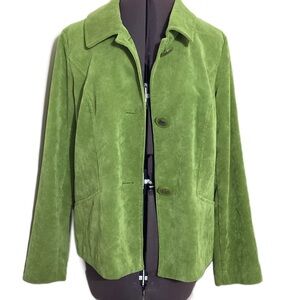 Vtg Requirements Green Corduroy Coat Jacket Size S/M